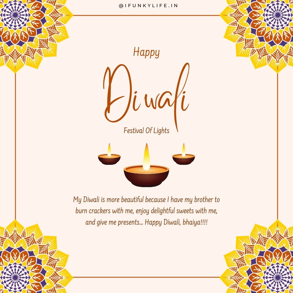 Diwali Wishes for Brother