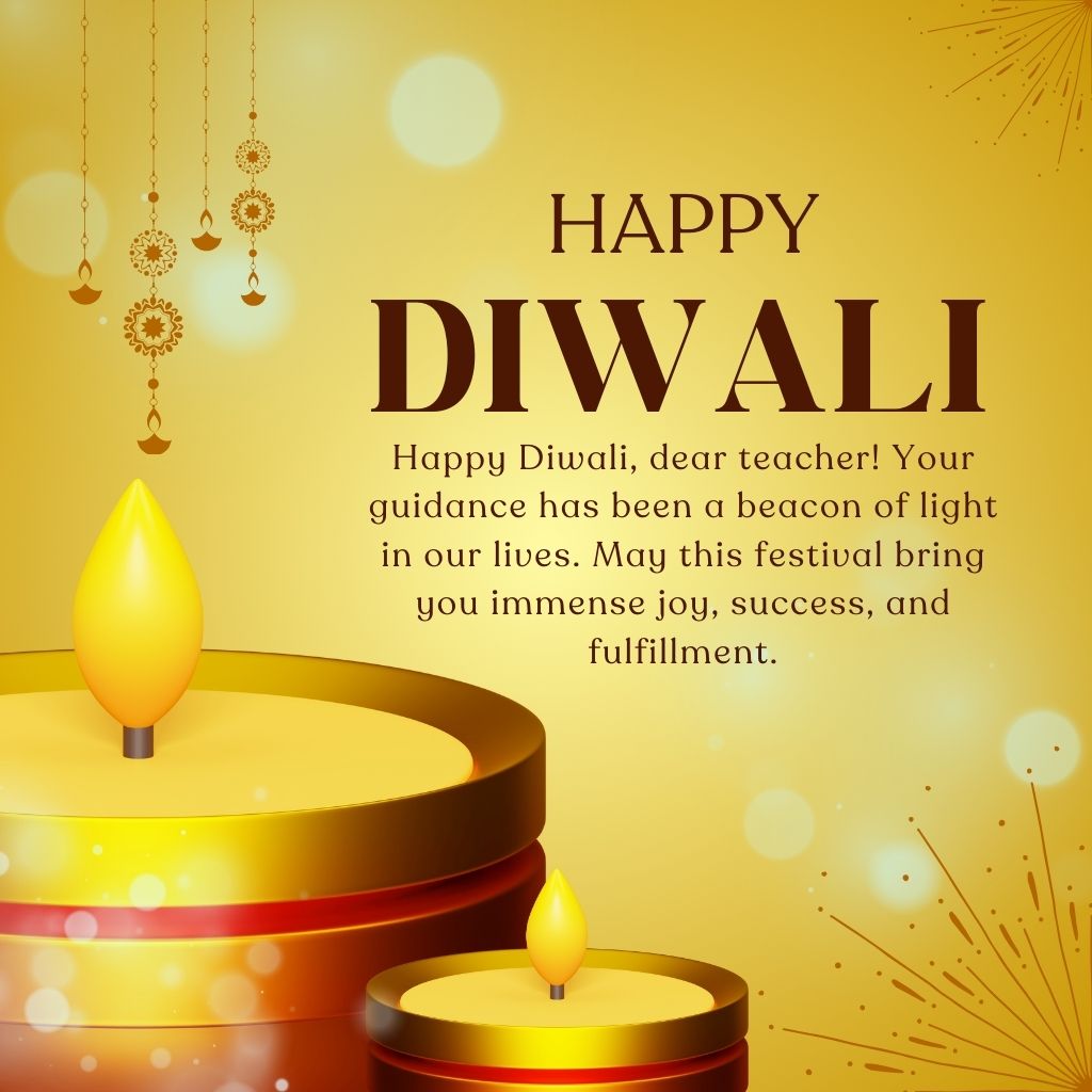 Diwali Wishes for Teachers